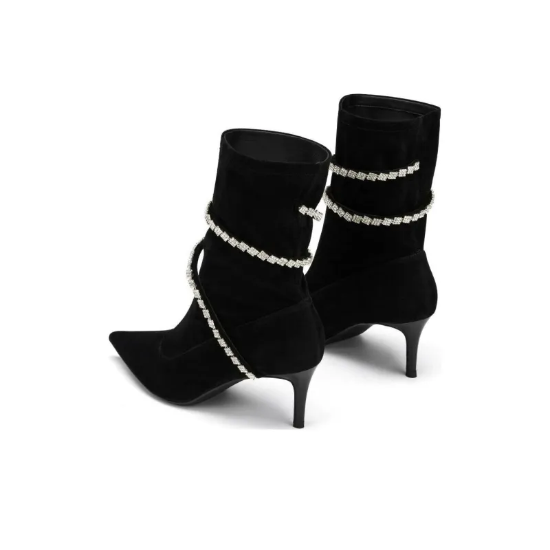 73Hours Galaxy Encircled Ankle Boots Women's Black-3