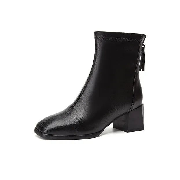 DAPHNE Ankle Boots Women's Black/Beige-1