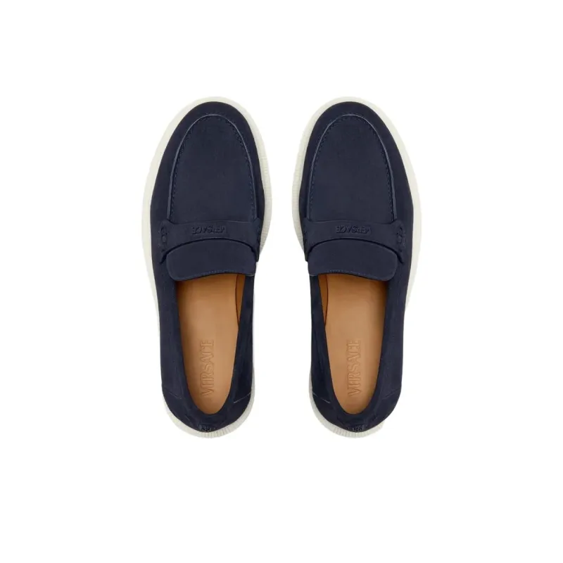 VERSACE Giuliano Loafers Men's Marine Blue-3