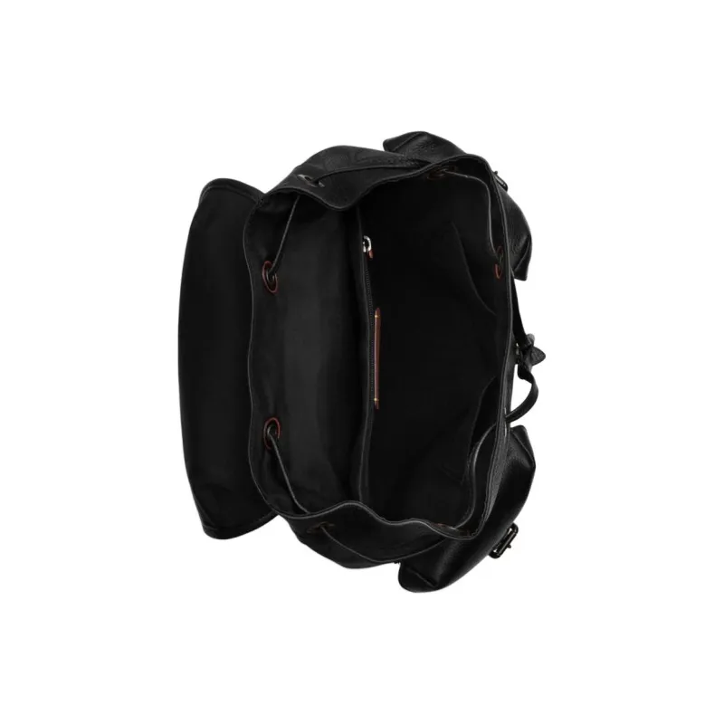 COACH Cow Leather Backpack Large Size Men's Black-2