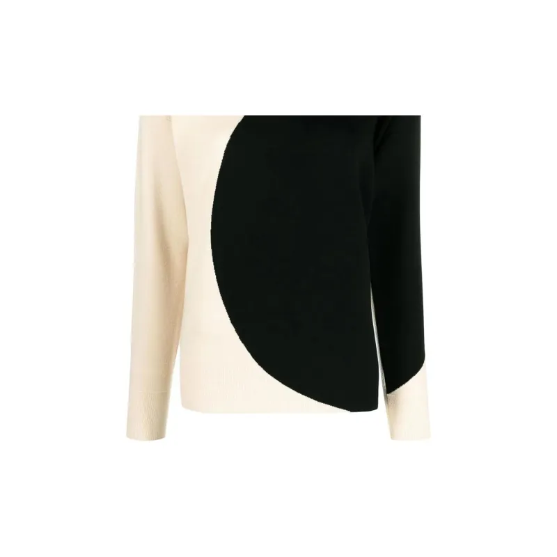 TORY BURCH Colorblock Crewneck Knitted Jumper-4