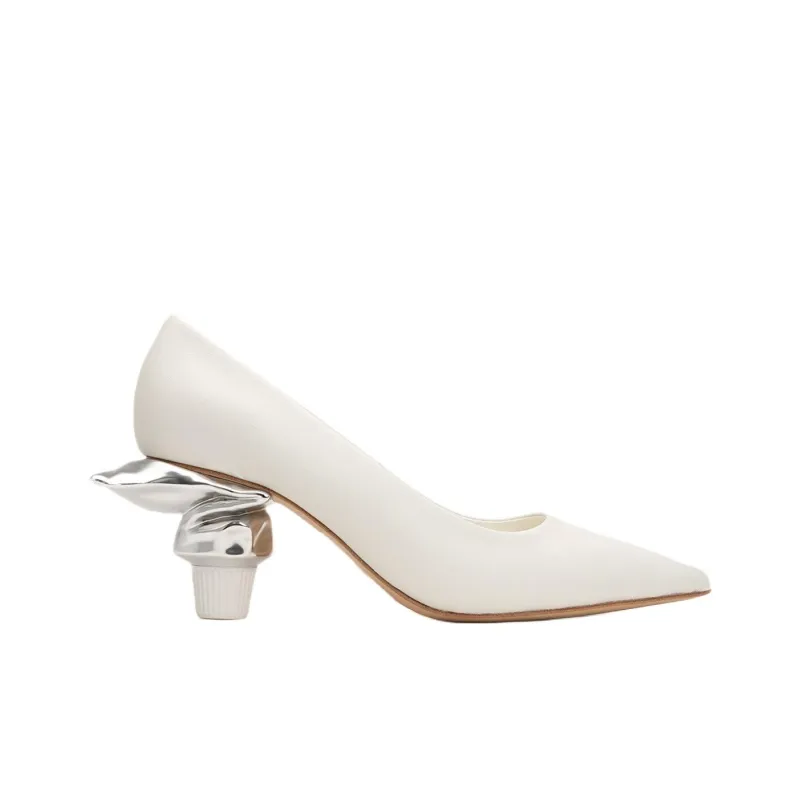Maison MIHARA YASUHIRO Toothpaste Heel 60mm Leather Pumps-1