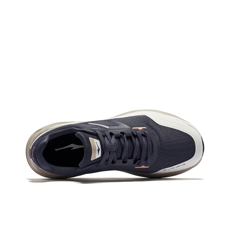 Erke Cushioned Wear Resistant Lightweight Low Top Casual Running Shoes Men's Blue White-2