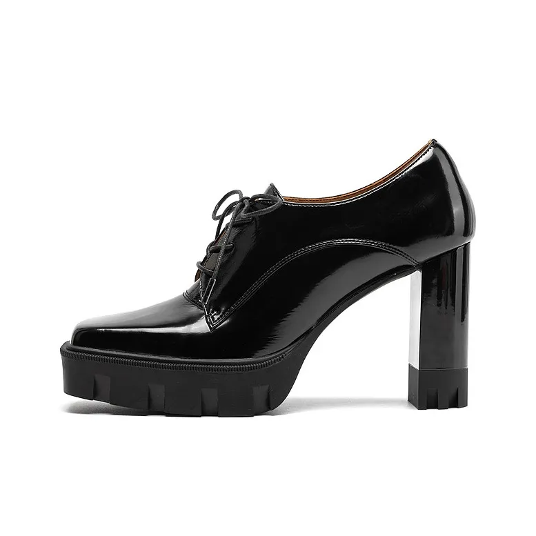 JOOC Chunky Heel High Heels 9cm Women's-5