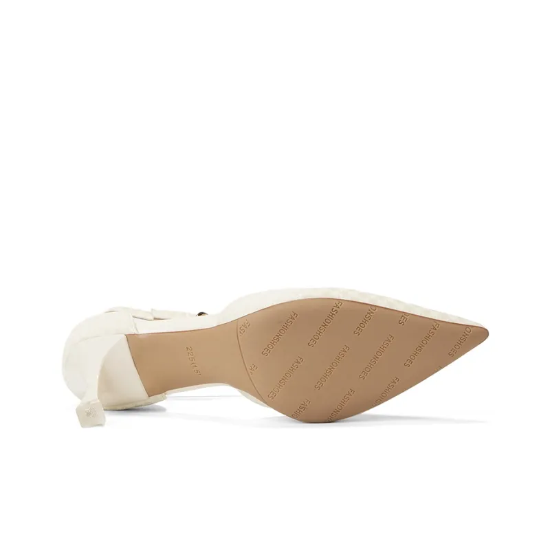 OMS High Heels Women's Black/Beige-5