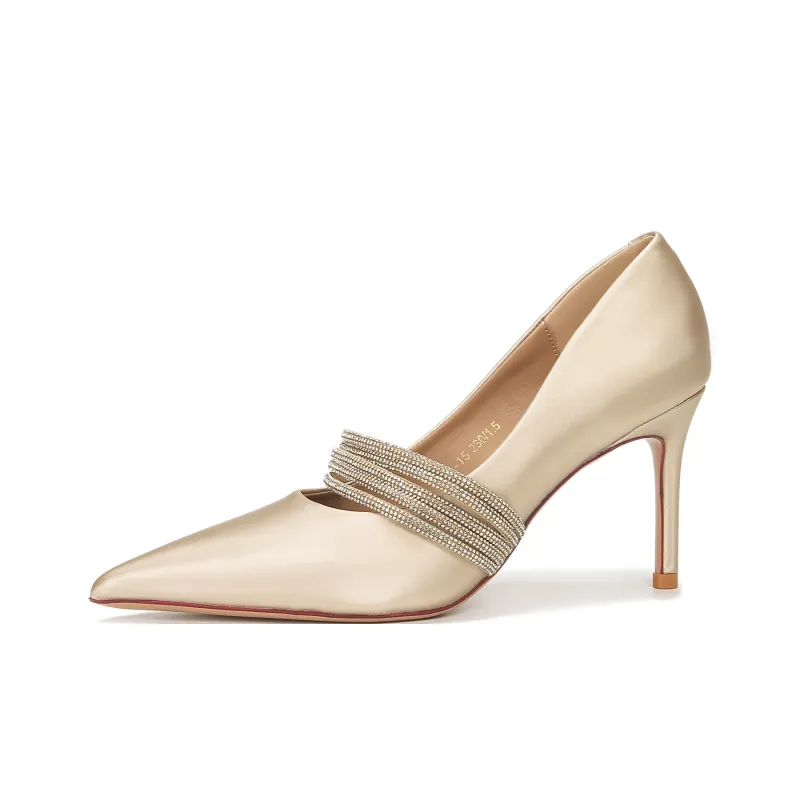 Bamiti As If Treading On Level Ground Slim Heel High Heels 8CM Women's-5