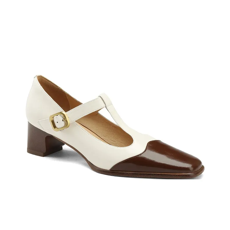 Naiyee High Heels Women's Black/White, Apricot-1