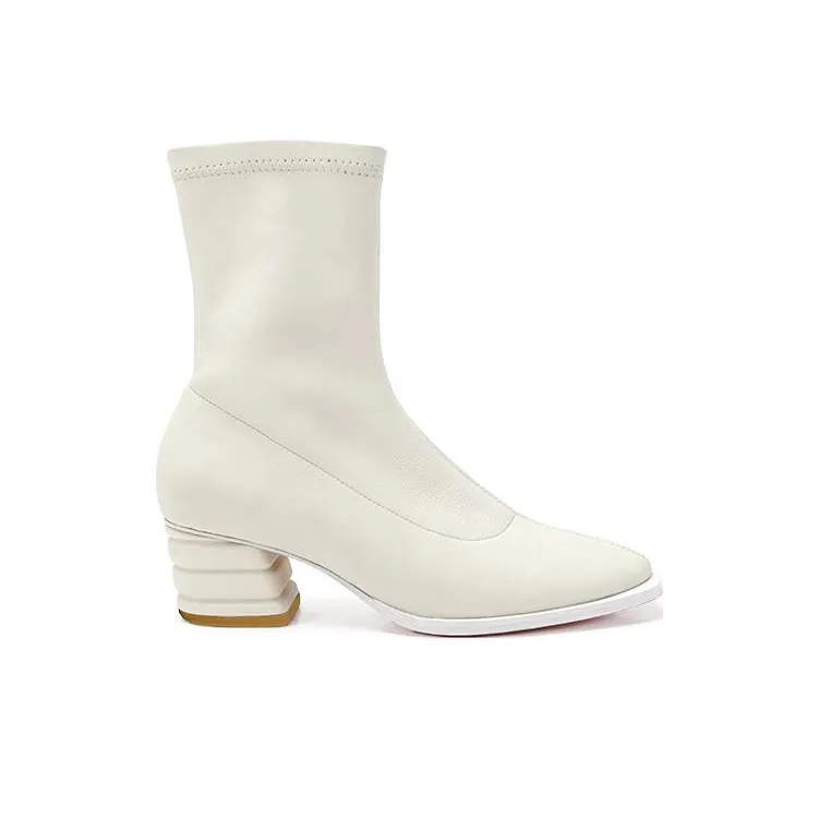 CICIFOR Xixi Furong Ankle Boots Women's White-1