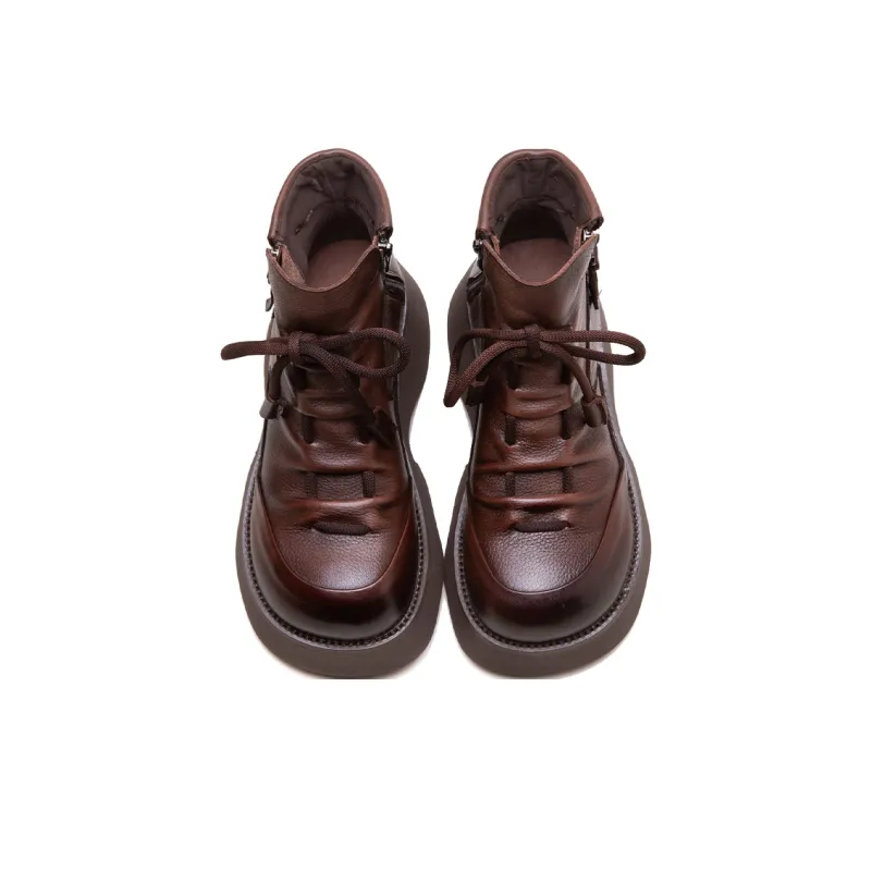 MATA Martin Boots Women's Coffee/Black-3