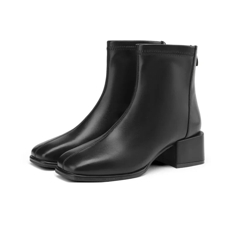 DAPHNE Ankle Boots Women's Khaki/Black/Beige-10
