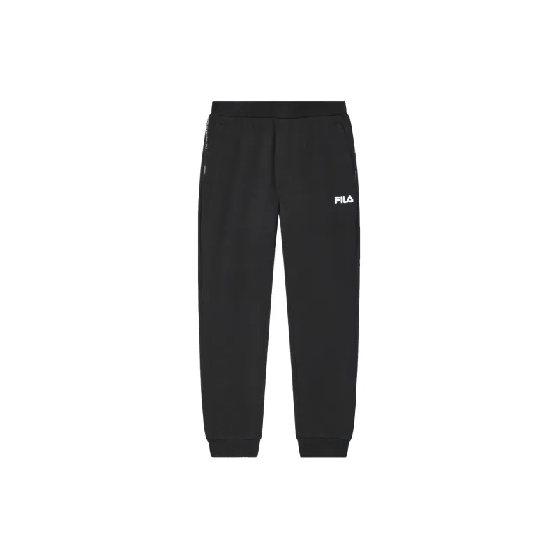 FILA Knitted Sports Pants Men's Jet Black-0