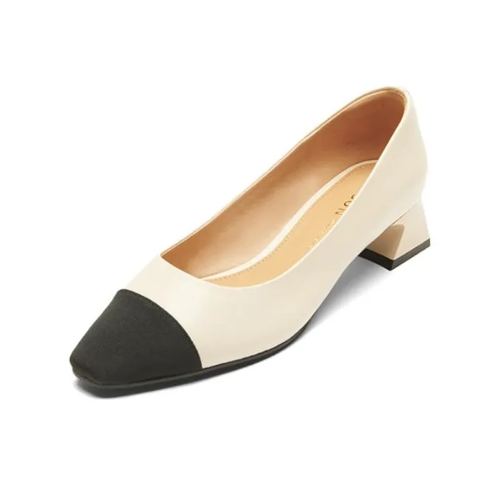 PT'SON Chunky Heel High Heels 4cm Women's-4