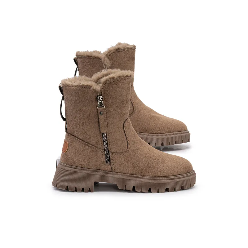 CVOJOO Warm Short Snow Boots Women's-3