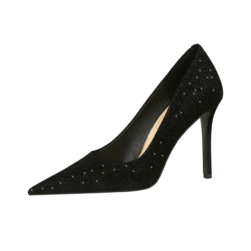 QITUMAUL Slim Heel High Heels Women's-16