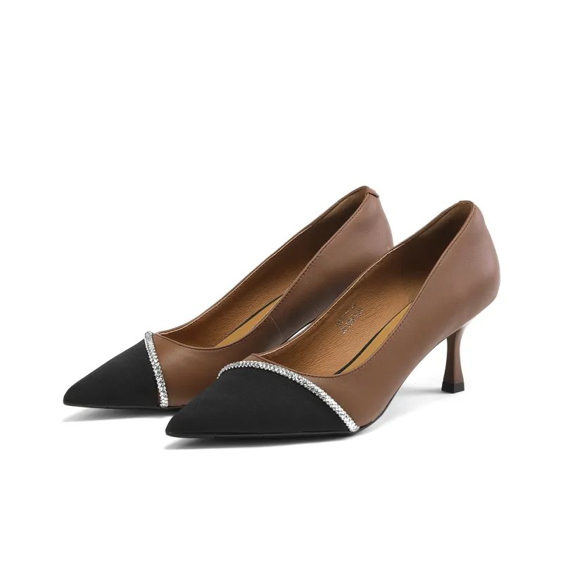 ST&SAT Slim Heel High Heels 7.4cm Women's-7