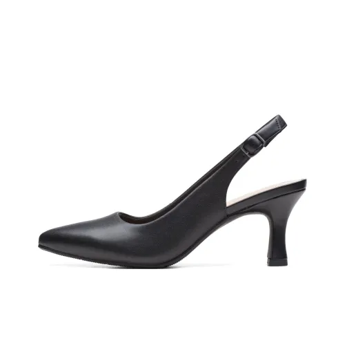 Clarks Chunky Heel High Heels 7cm Women's Black