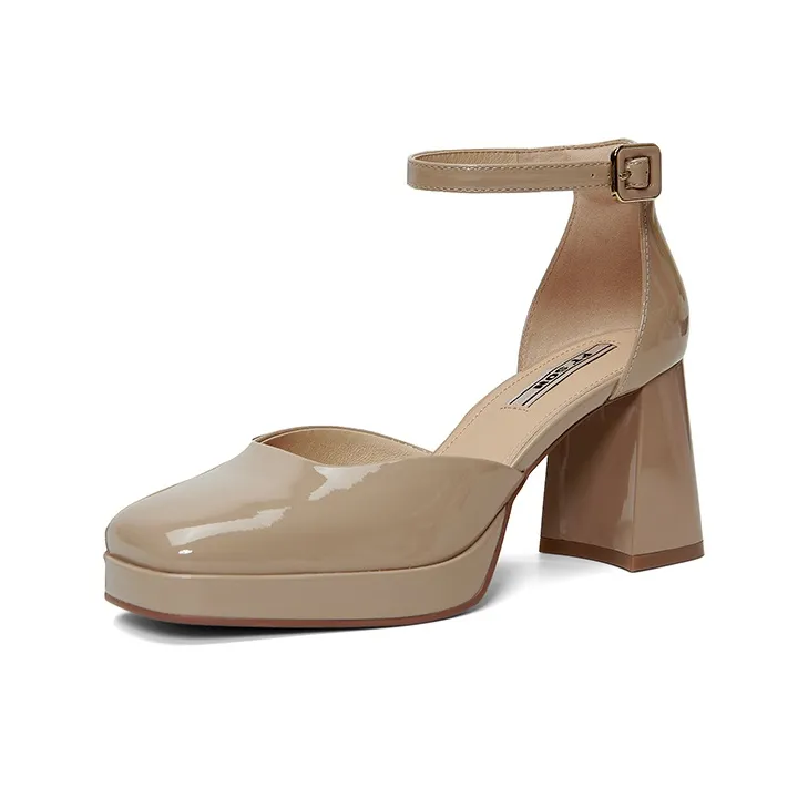 PT'SON Chunky Heel High Heels Women's-10
