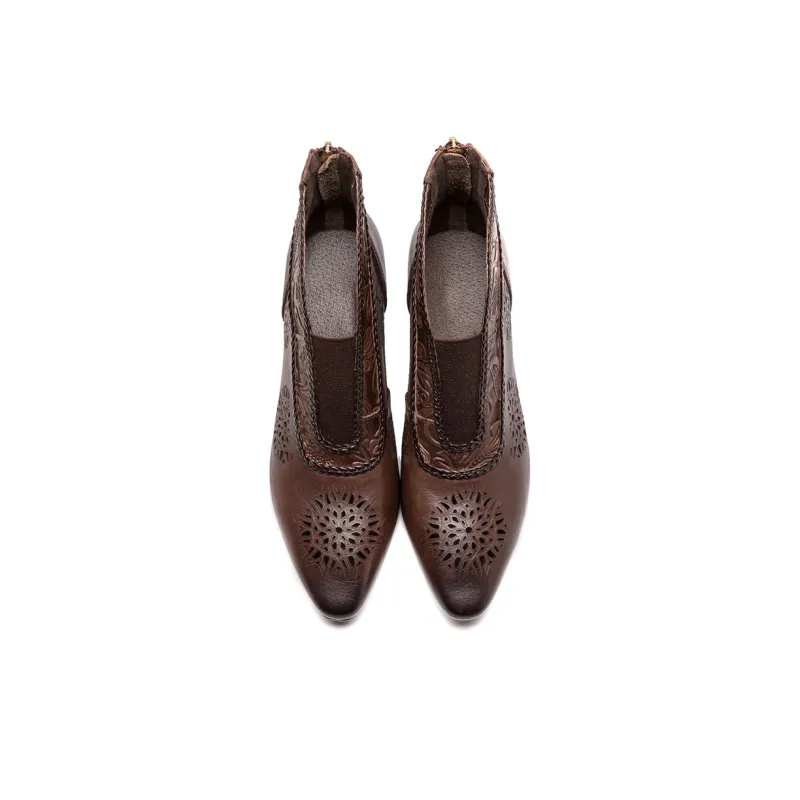 Jay Ankle Boots Women's Brown/Khaki-3