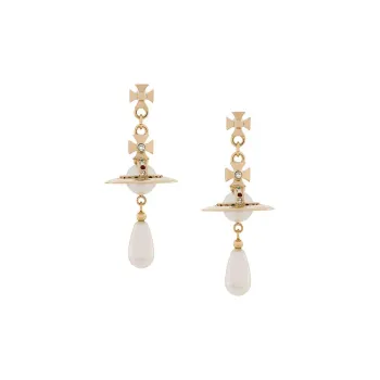 Vivienne Westwood Orb Embellished Drop Earrings