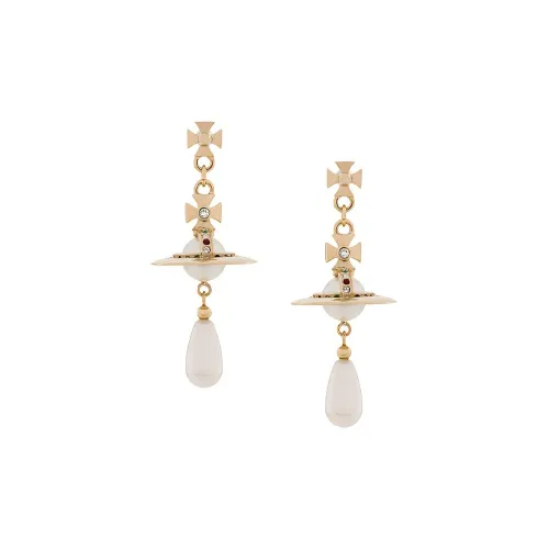 Vivienne Westwood Orb Embellished Drop Earrings