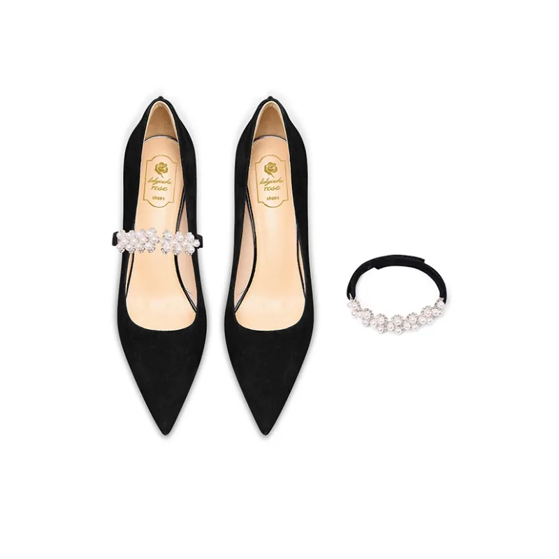 LOLY Slim Heel High Heels Women's Black-7