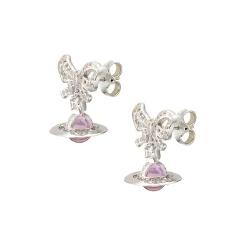 Vivienne Westwood Earrings Women's Silver/Pink Ball
