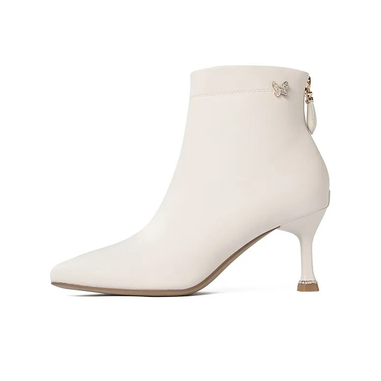 JOSINY Ankle Boots Women's Black/Ecru-4
