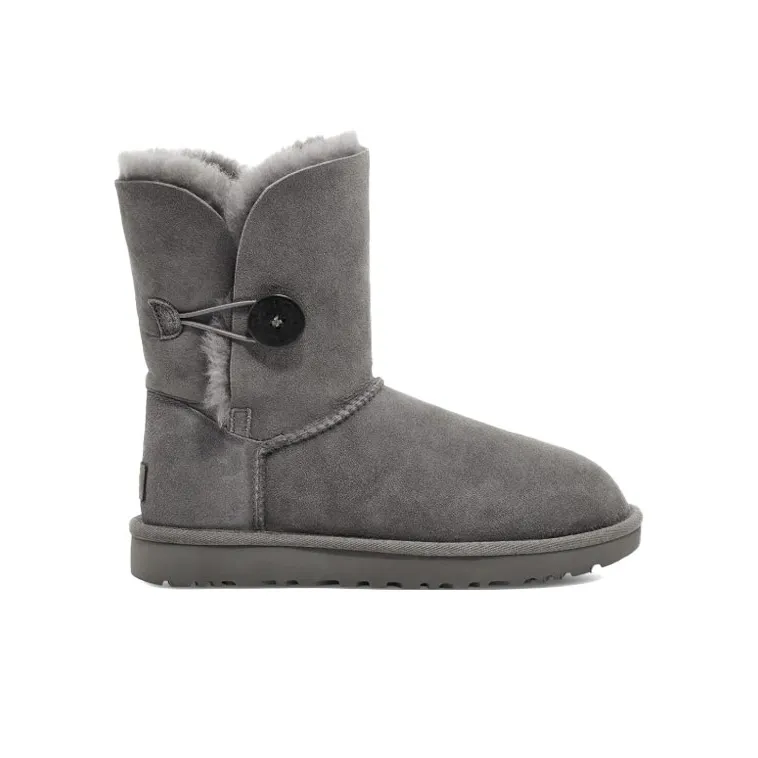 UGG Bailey Button Ii Boot Fleece Lined Gray Women's-1