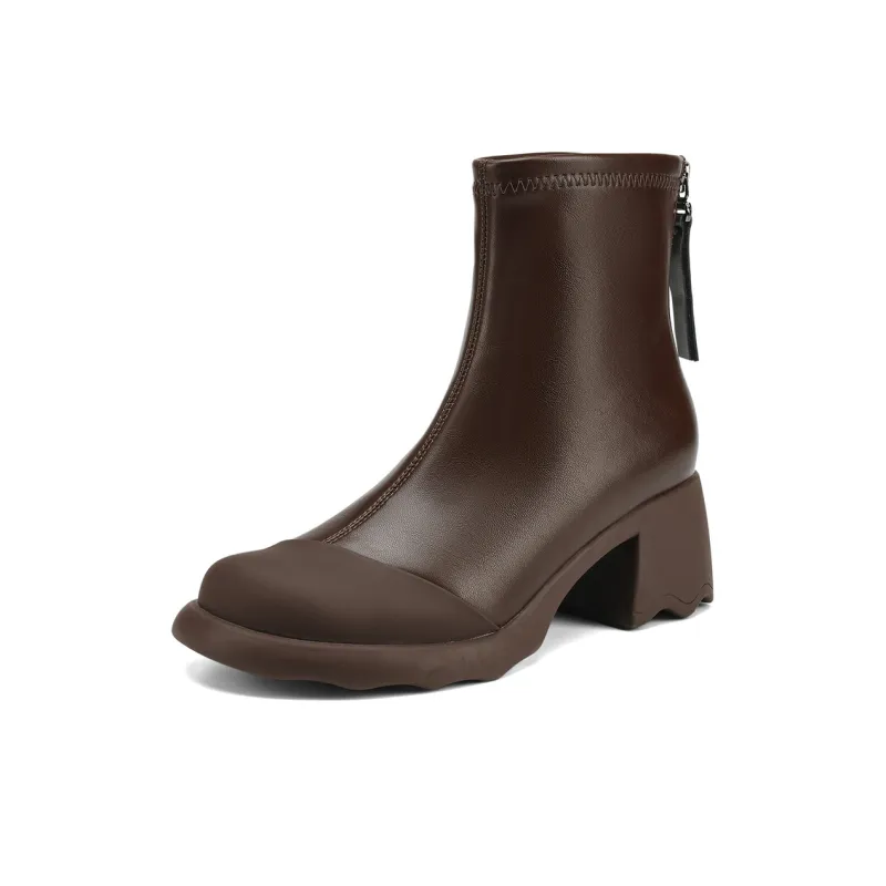 FOXER Ankle Boots Women's Brown-5