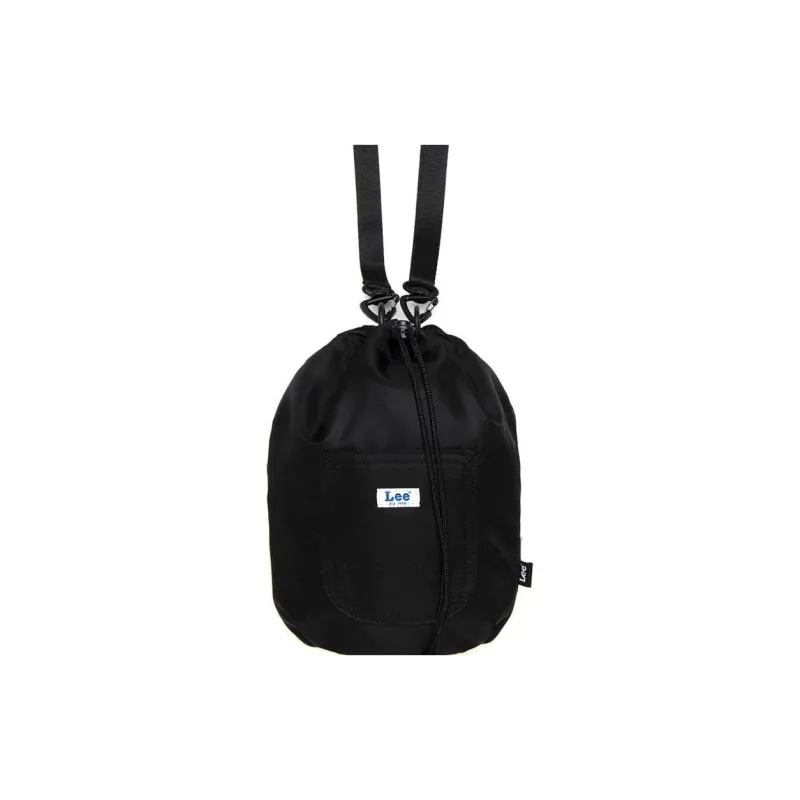 Lee Nylon Bucket Bags Crossbody Bag Shoulder Bag Regular Unisex Black-2
