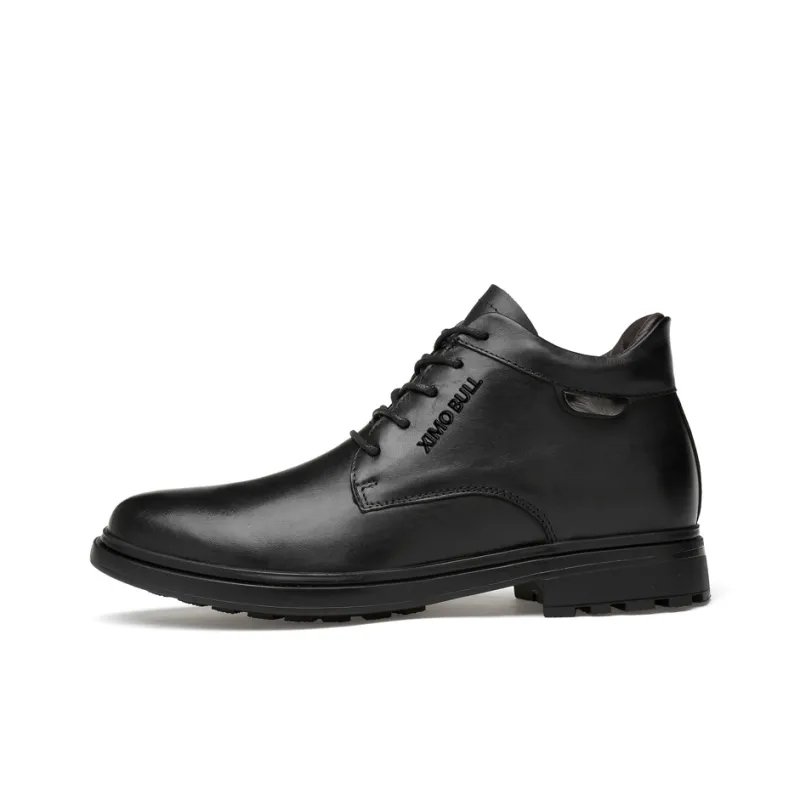 XIMO BULL Ankle Boots 3cm Men's Black-0
