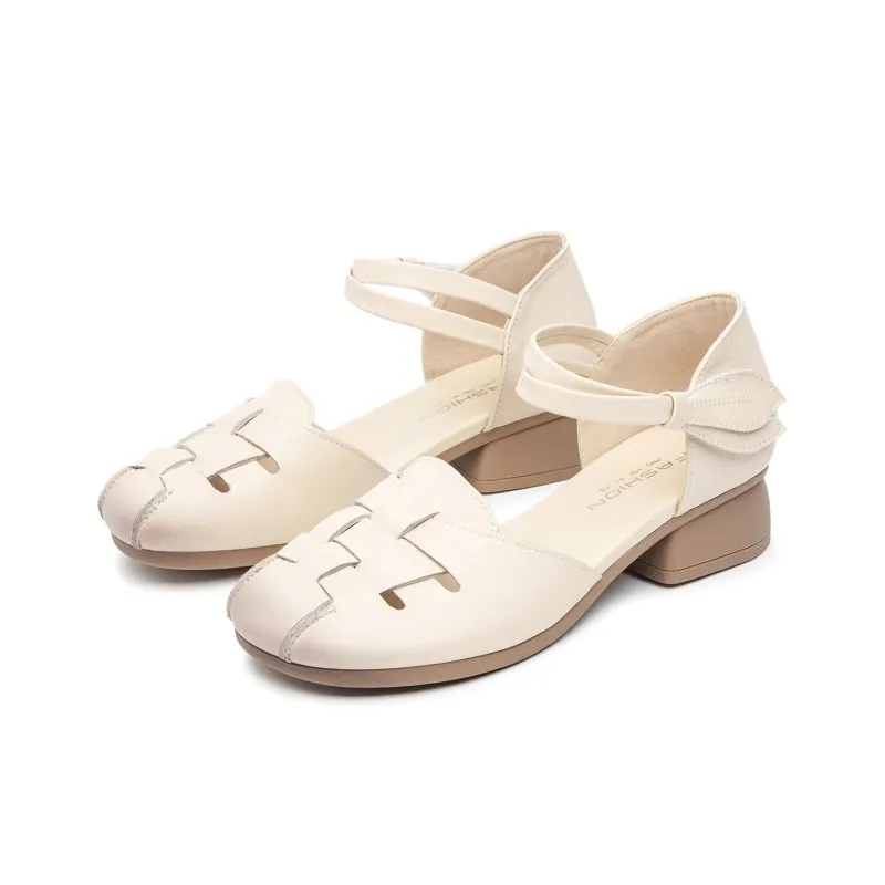 Conley Bird Chunky Heel Casual Single Shoes 3.7cm Women's-2