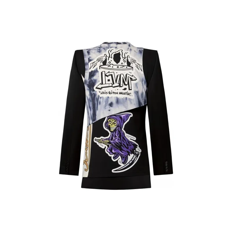 LOUIS VUITTON New Quarterly Products Of LV FW22 Jackets Coats Men's Black-1