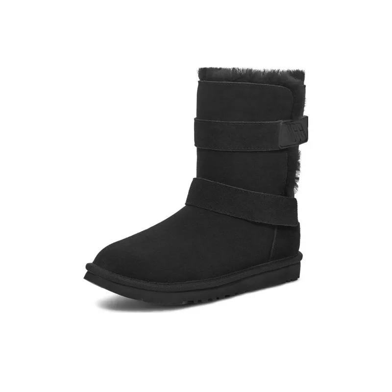UGG Bailey Graphic Logo Strap Boot 'Black' Women's-2