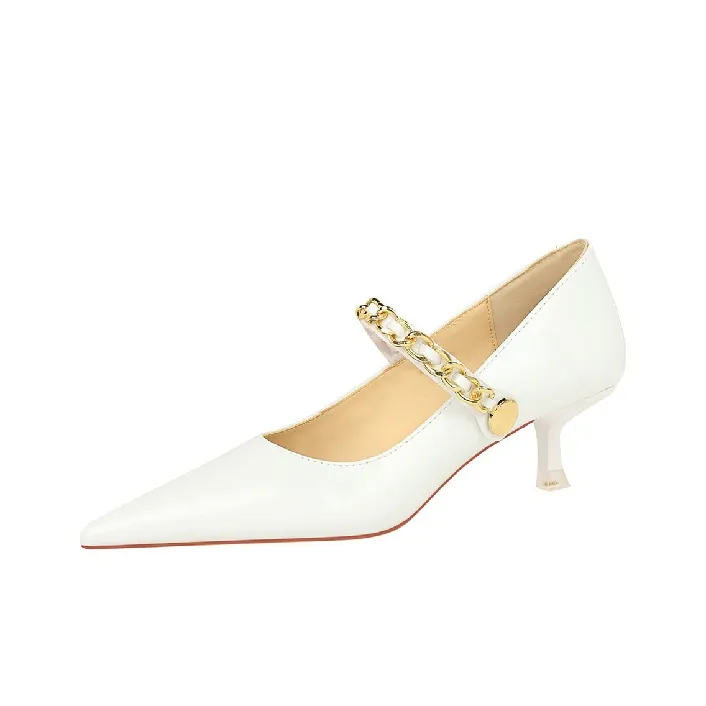 BIGTREE Slim Heel High Heels 4.5cm Women's-5