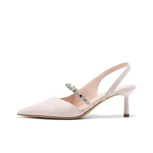 Joypeace Oblique Bangs Slim Heel High Heels 6cm Women's