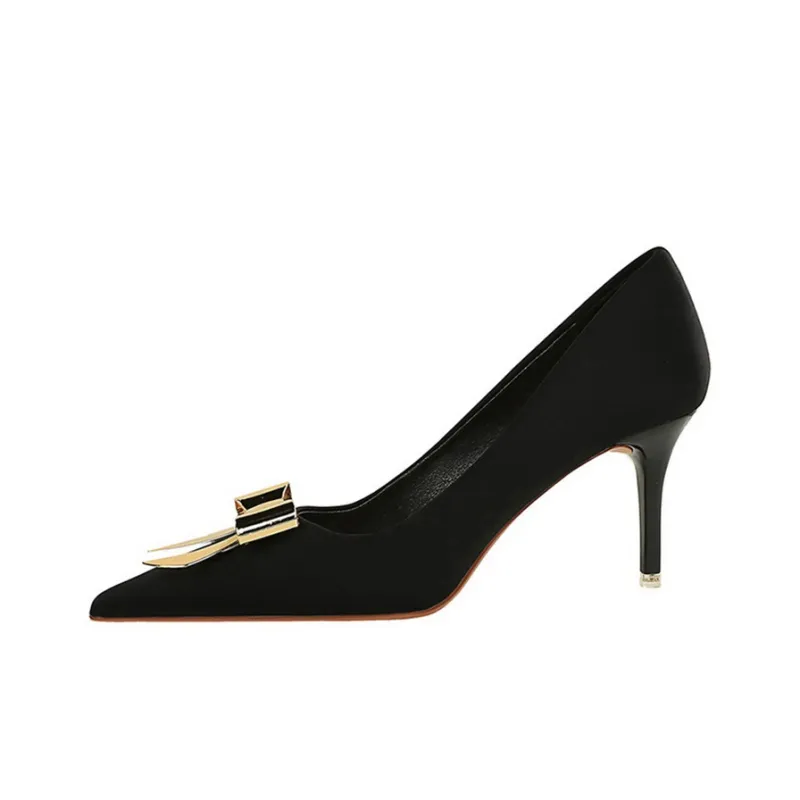 QITUMAUL Slim Heel High Heels Women's-0