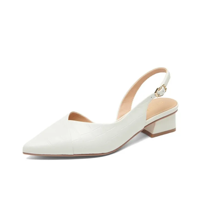 PT'SON Chunky Heel High Heels 3.5cm Women's-0
