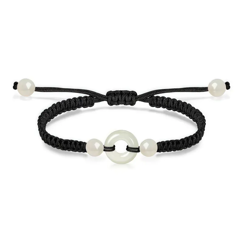 CANDY PLANET Colored Glaze Jade Bracelets Unisex-2