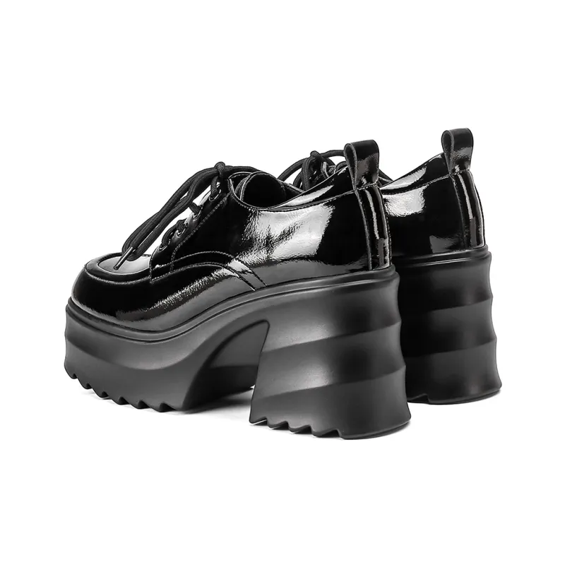 VEDULLAR Chunky Heel High Heels 9.5cm Women's-7