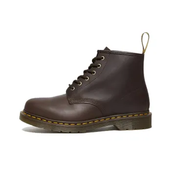Dr.Martens 101 Crazy Horse Leather Ankle Boots 'Dark Brown'