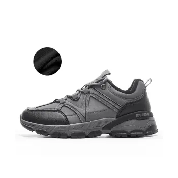 Warrior Warm Wear Resistant Slip Resistant Low Top Hiking/Trekking Shoes Men's Gray