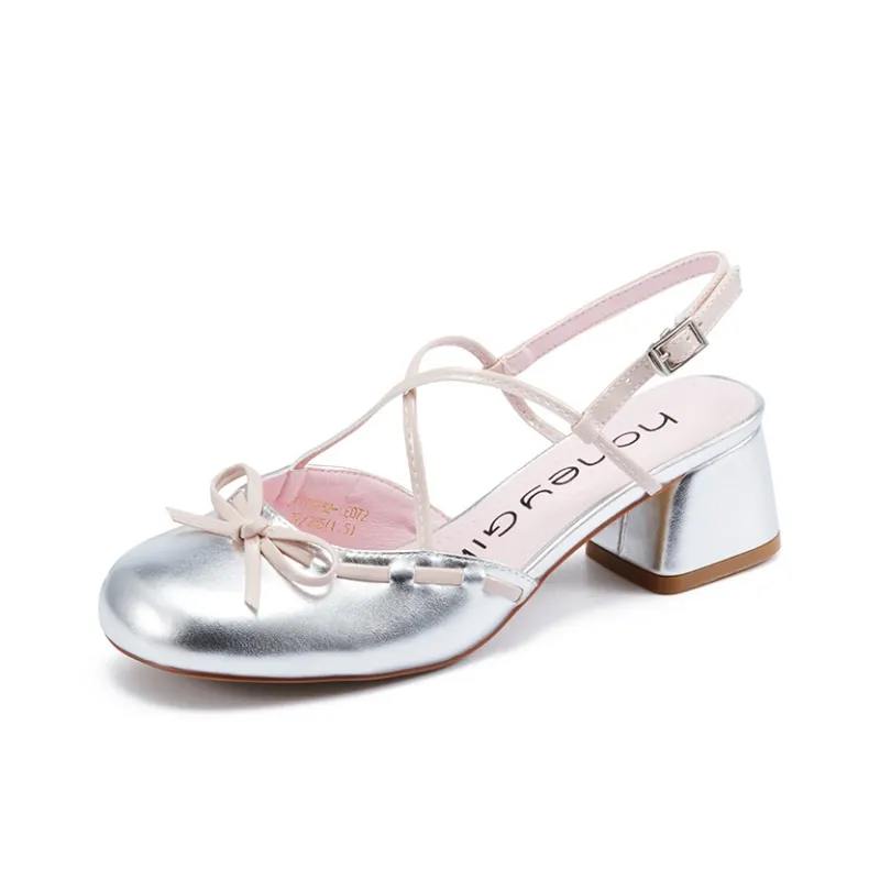 Honey GIRL Chunky Heel High Heels Women's-5