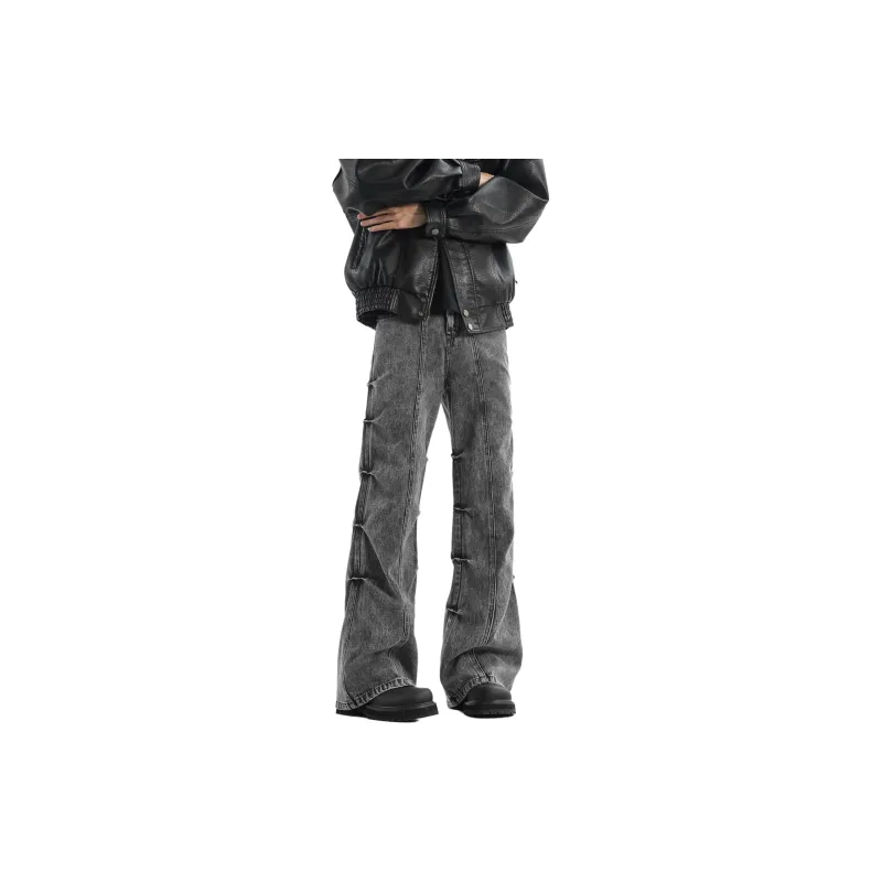 BENATRY Jeans Unisex Black Gray Color-2