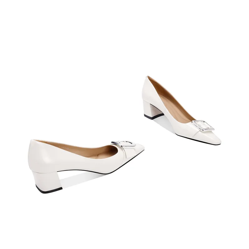 Shesrim Chunky Heel High Heels 4.5cm Women's-6