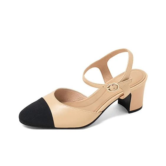 COMELY Chunky Heel High Heels 6cm Women's-5
