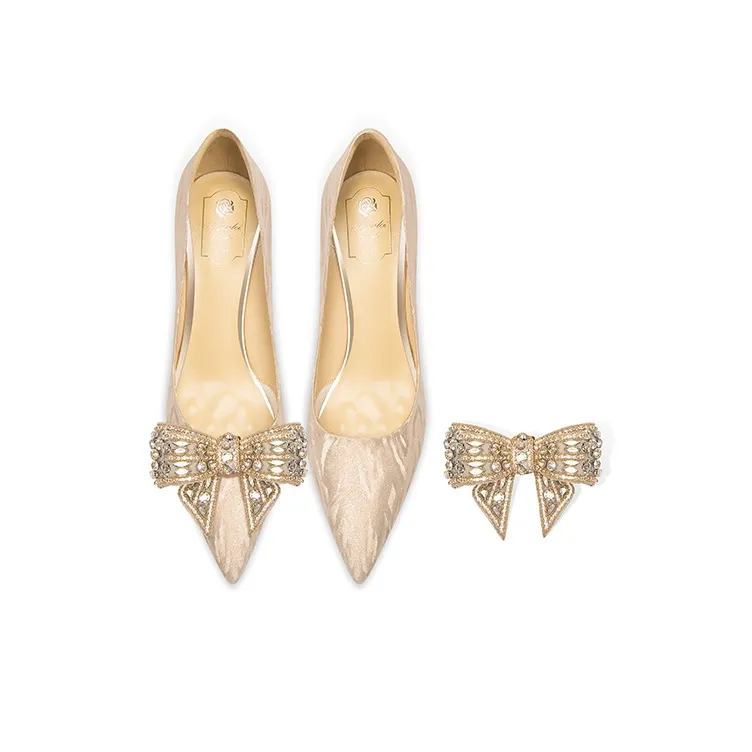 LOLY High Heels Box Women's Champagne Gold-1