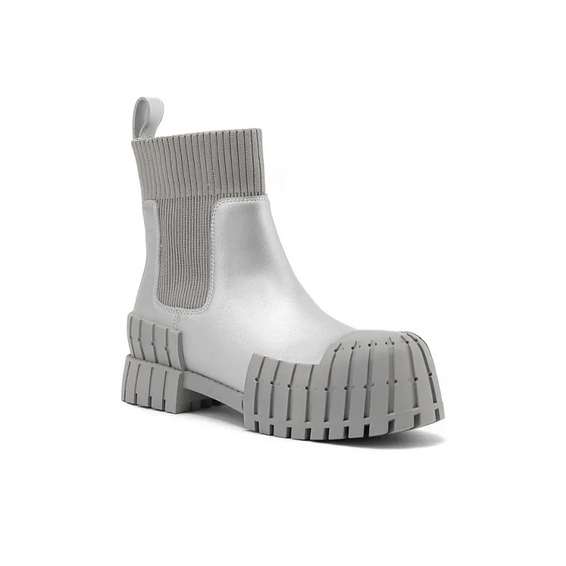 Sze Ankle Boots 5cm Women's Silver-1