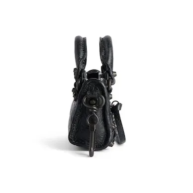 Balenciaga Lambskin, Brass Pendants Women's Black-4