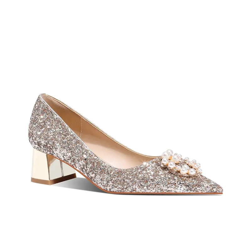 MEIAI Chunky Heel High Heels 6.5cm Women's-1